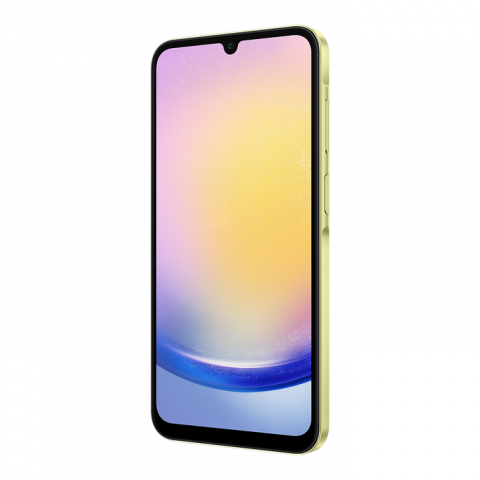 Telefon Samsung Galaxy A25 5G 6/128Gb Yellow Diagonala ecranului: 6,5 ", Rezolutia ecranului: 2340x1080, Max. Rezoluția camerei: 50 MP, Cameră frontală: 13 MP, Capacitate acumulator: 5000 mAh, Chipset: Exynos 1280, Platformă software: Android, [3]