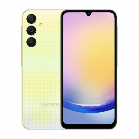 Telefon Samsung Galaxy A25 5G 8/256Gb Yellow Diagonala ecranului: 6,5 ", Rezolutia ecranului: 2340x1080, Max. Rezoluția camerei: 50 MP, Cameră frontală: 13 MP, Capacitate acumulator: 5000 mAh, Chipset: Exynos 1280, Platformă software: Android, [0]