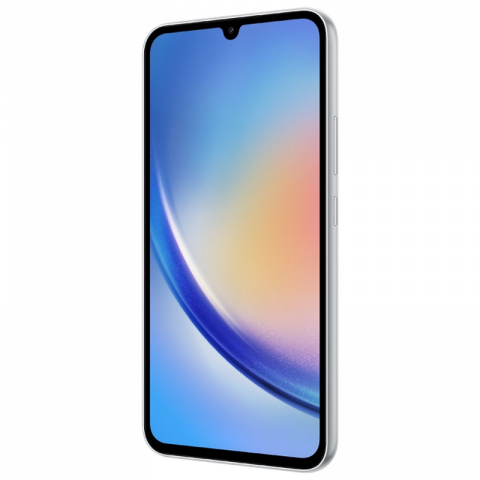 Telefon Samsung Galaxy A34 5G 8/256Gb Silver Diagonala ecranului: 6,6 ", Rezolutia ecranului: 2400x1080, Max. Rezoluția camerei: 48 MP, Cameră frontală: 13 MP, Capacitate acumulator: 5000 mAh, Chipset: MediaTek MT6877, Platformă software: Android, Grad de protecție: IP67 rezistent la praf/apă, [6]