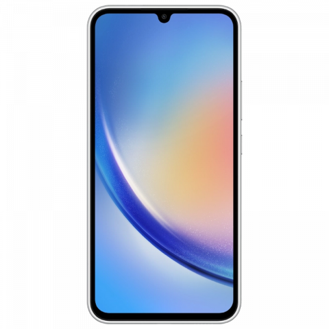 Telefon Samsung Galaxy A34 5G 8/256Gb Silver Diagonala ecranului: 6,6 ", Rezolutia ecranului: 2400x1080, Max. Rezoluția camerei: 48 MP, Cameră frontală: 13 MP, Capacitate acumulator: 5000 mAh, Chipset: MediaTek MT6877, Platformă software: Android, Grad de protecție: IP67 rezistent la praf/apă, [17]