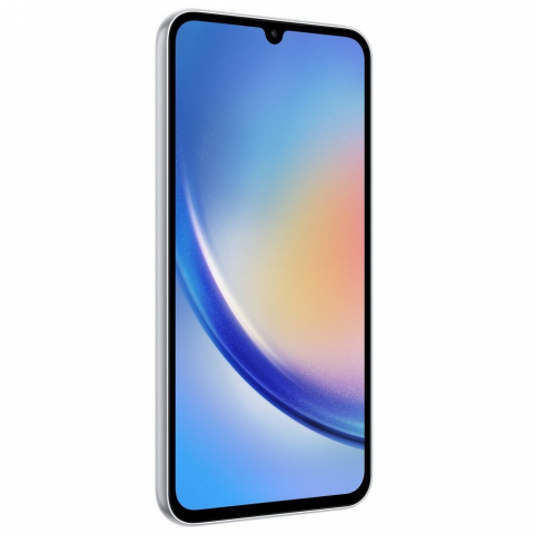 Telefon Samsung Galaxy A34 5G 8/256Gb Silver Diagonala ecranului: 6,6 ", Rezolutia ecranului: 2400x1080, Max. Rezoluția camerei: 48 MP, Cameră frontală: 13 MP, Capacitate acumulator: 5000 mAh, Chipset: MediaTek MT6877, Platformă software: Android, Grad de protecție: IP67 rezistent la praf/apă, [12]