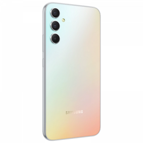 Telefon Samsung Galaxy A34 5G 8/256Gb Silver Diagonala ecranului: 6,6 ", Rezolutia ecranului: 2400x1080, Max. Rezoluția camerei: 48 MP, Cameră frontală: 13 MP, Capacitate acumulator: 5000 mAh, Chipset: MediaTek MT6877, Platformă software: Android, Grad de protecție: IP67 rezistent la praf/apă, [11]
