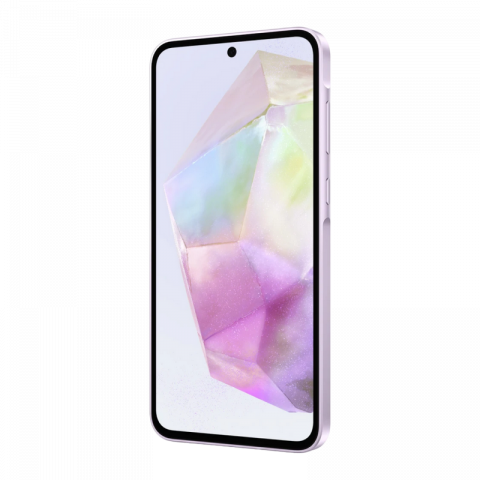 Telefon Samsung Galaxy A35 5G 6/128GB Light Violet Diagonala ecranului: 6,6 ", Rezolutia ecranului: 2340x1080, Max. Rezoluția camerei: 50 MP, Cameră frontală: 13 MP, Capacitate acumulator: 5000 mAh, Chipset: Exynos 1380, Platformă software: Android, Grad de protecție: IP67 rezistent la praf/apă, [1]