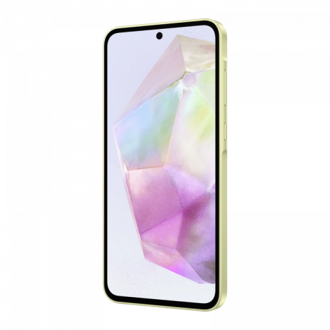 Telefon Samsung Galaxy A35 5G 6/128GB Yellow Diagonala ecranului: 6,6 ", Rezolutia ecranului: 2340x1080, Max. Rezoluția camerei: 50 MP, Cameră frontală: 13 MP, Capacitate acumulator: 5000 mAh, Chipset: Exynos 1380, Platformă software: Android, Grad de protecție: IP67 rezistent la praf/apă, [3]