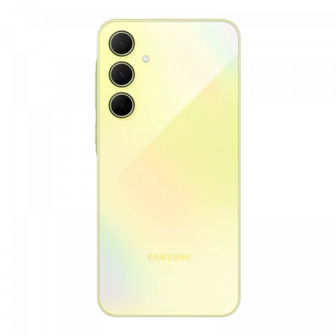 Telefon Samsung Galaxy A35 5G 6/128GB Yellow Diagonala ecranului: 6,6 ", Rezolutia ecranului: 2340x1080, Max. Rezoluția camerei: 50 MP, Cameră frontală: 13 MP, Capacitate acumulator: 5000 mAh, Chipset: Exynos 1380, Platformă software: Android, Grad de protecție: IP67 rezistent la praf/apă, [6]