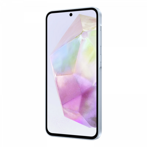 Telefon Samsung Galaxy A35 5G 8/256GB Light Blue Diagonala ecranului: 6,6 ", Rezolutia ecranului: 2340x1080, Max. Rezoluția camerei: 50 MP, Cameră frontală: 13 MP, Capacitate acumulator: 5000 mAh, Chipset: Exynos 1380, Platformă software: Android, Grad de protecție: IP67 rezistent la praf/apă, [8]