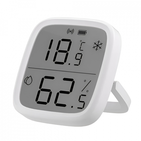 Умный дом - Умный датчик температуры и влажности Sonoff LCD Zigbee (SNZB-02D)