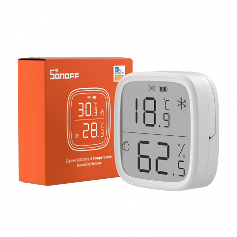 Умный датчик температуры и влажности Sonoff LCD Zigbee (SNZB-02D) [2]