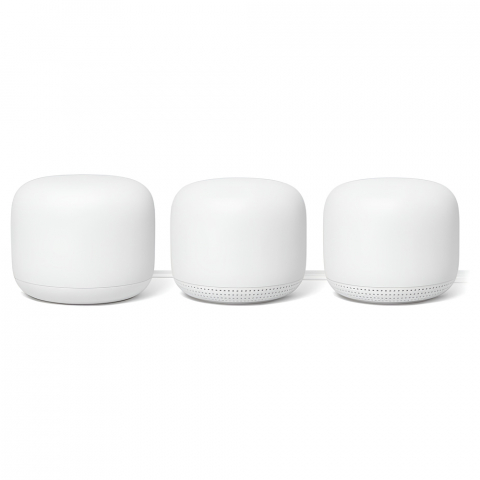 Routere Wi-Fi - Google Nest WiFi Router and Point (3 pack) White