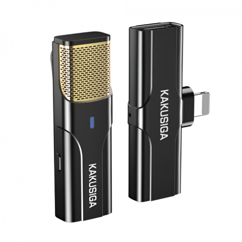 Microfoane - Ksiga Wireless Microphone System KSC-1106 Lightning, Black