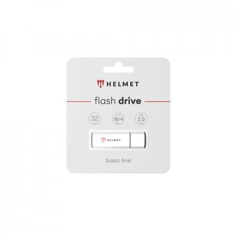 Helmet USB-накопитель 2.0 Basic Line 32 ГБ, Серебристый [1]