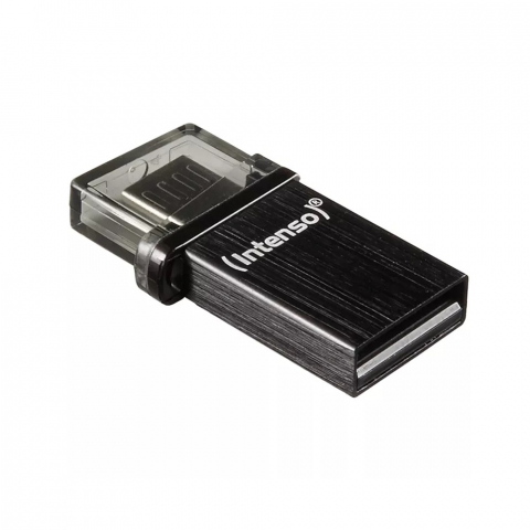 Desktop PC - Intenso® USB Drive 2.0 (USB-A & microUSB) Mini Mobile Line 32 GB, Anthracite