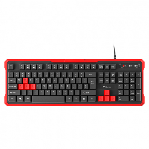 Periferice - Genesis Keyboard Rhod 110, US Layout, Red
