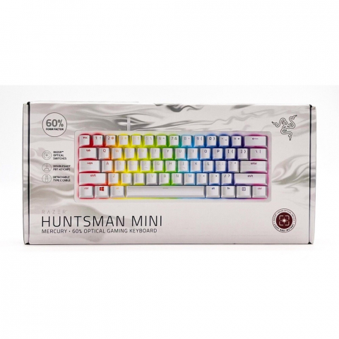 Razer Keyboard Optical Huntsman Mini 60% Clicky Purple Switch US Layout Mercury Edition [2]