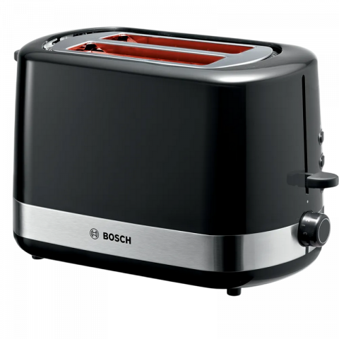 Electrocasnice - Toster Bosch TAT6A513, 1090W, Inox/Negru