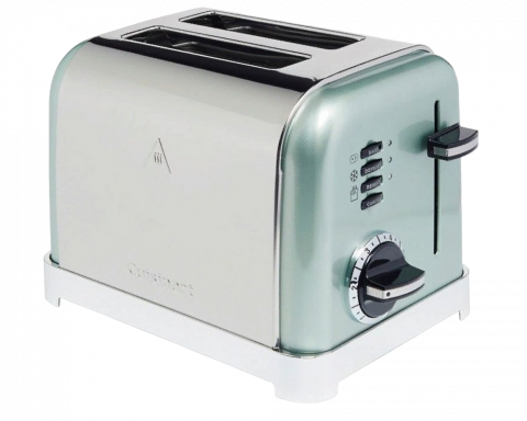 Electrocasnice bucatarie - Toster Cuisinart CPT160GE, 900W, Inox/Negru, Design clasic