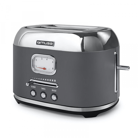 Тостер Muse MS-120DG, Черный/Металл, Электронное управление [4]