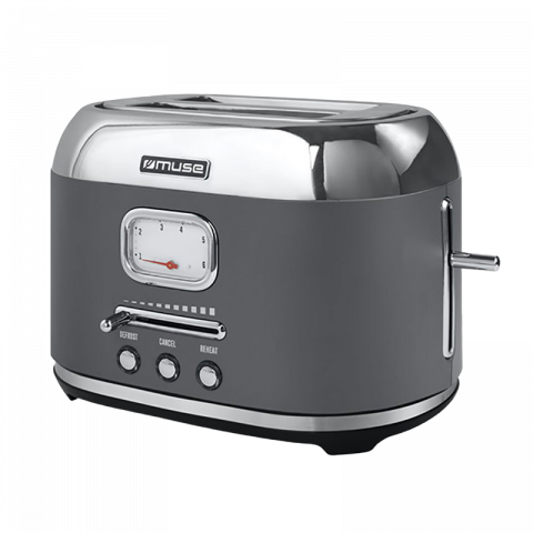 Тостер Muse MS-120DG, Черный/Металл, Электронное управление [3]