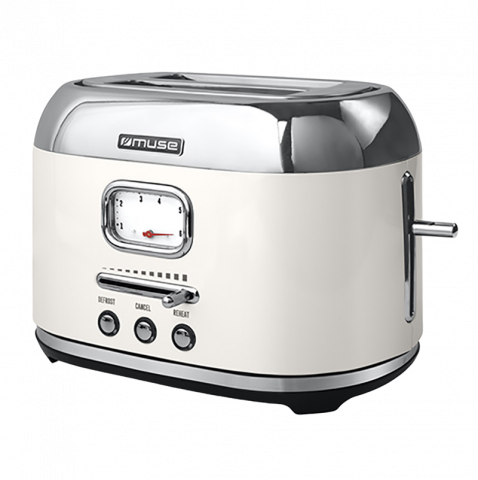 Бытовая техника - Тостер Muse MS-120SC, Серебристый, Функция подогрева