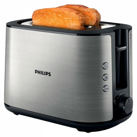 Тостер Philips HD2650/90, 950Вт, Черный, Высокий подъем [5]