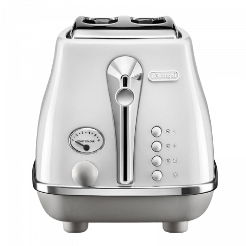 Ретро тостер DeLonghi CTOC 2103 W, 900Вт, Белый [5]