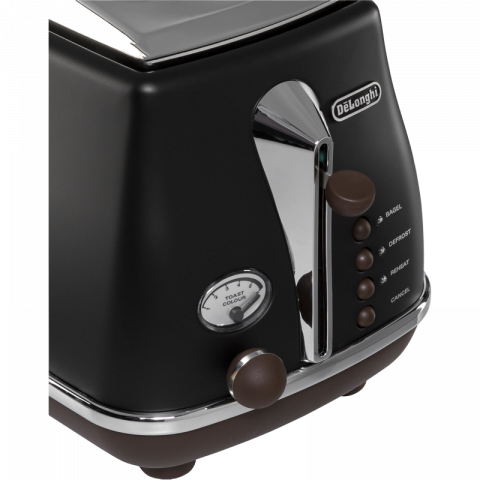 Ретро тостер DeLonghi CTOV 2103 BK, 900Вт, Черный [4]