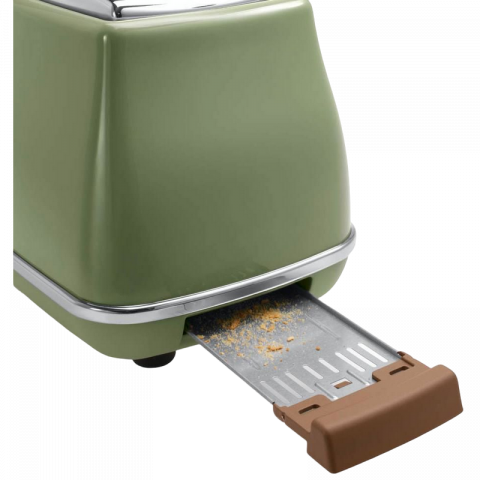 Ретро тостер DeLonghi CTOV 2103 GR, 900Вт, Зеленый [6]