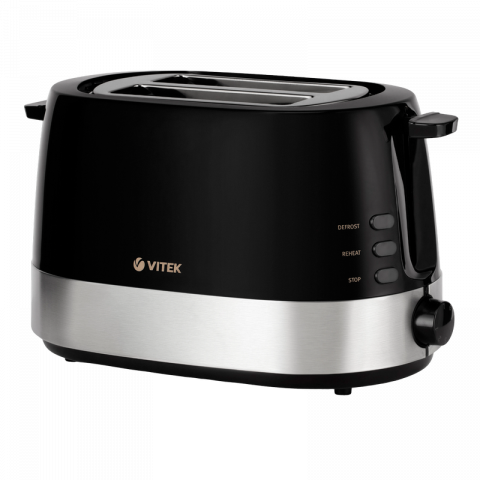 Electrocasnice bucatarie - Toster VITEK VT-1584, 850W, Negru/Inox