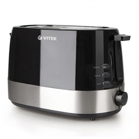 Toster VITEK VT-1584, 850W, Negru/Inox [2]