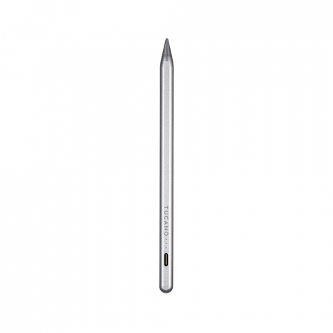Tablete - Tucano Stylus Pen Active Magnetic for iPad 7/8/9/10th gen | Air 10.9 4/5th gen | Pro 11 3/4th gen | Pro 12.9 5/6th gen | iPad Mini, Silver
