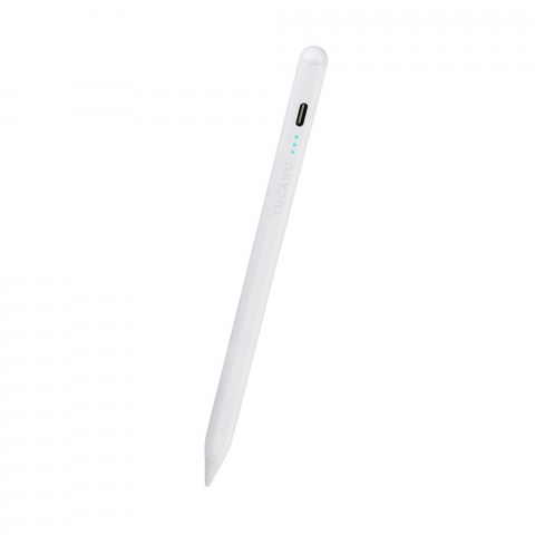 Tucano Stylus Pen Active Magnetic for iPad 7/8/9/10th gen | Air 10.9 4/5th gen | Pro 11 3/4th gen | Pro 12.9 5/6th gen | iPad Mini, White [2]