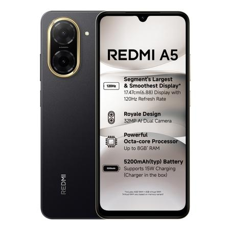 Smartphone - Xiaomi RedMi A5 4/128 GB Black