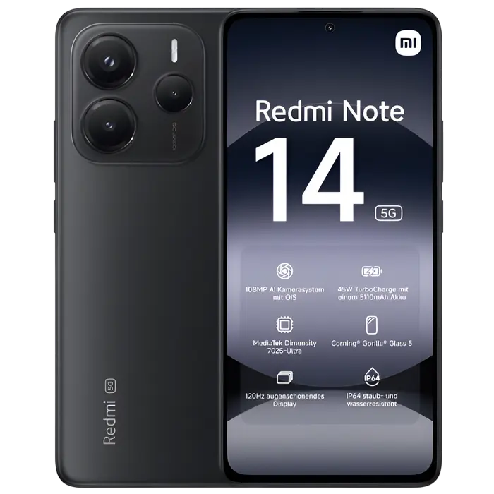 Smartphone - Xiaomi Redmi Note 14 5G 8/256 GB Black