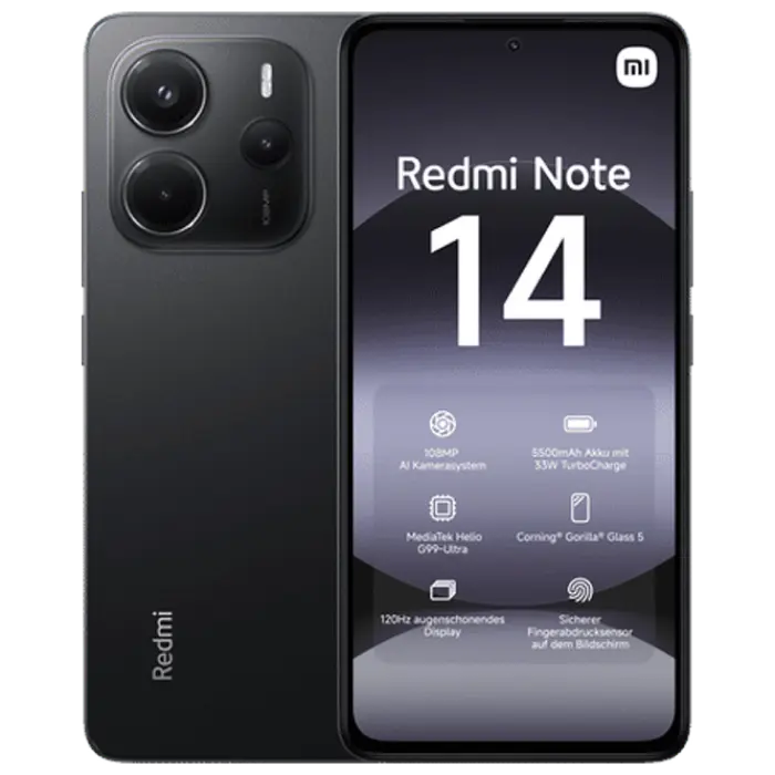 Smartphone - Xiaomi Redmi Note 14 8/256 GB Black