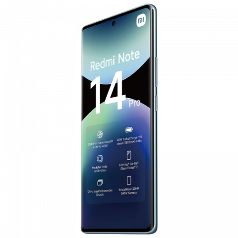 Телефон Xiaomi Redmi Note 14 Pro 4G 8/256ГБ EU Blue Диагональ экрана: 6,67 ", Разрешение экрана: 2400x1080, Макс. разрешение камеры: 200 MP, Фронтальная камера: 32 MP, Ёмкость аккумулятора: 5500 mAh, Чипсет: Mediatek Helio G100 Ultra, Программная платформа: Android, HyperOS, Степень защиты: IP64, [3]