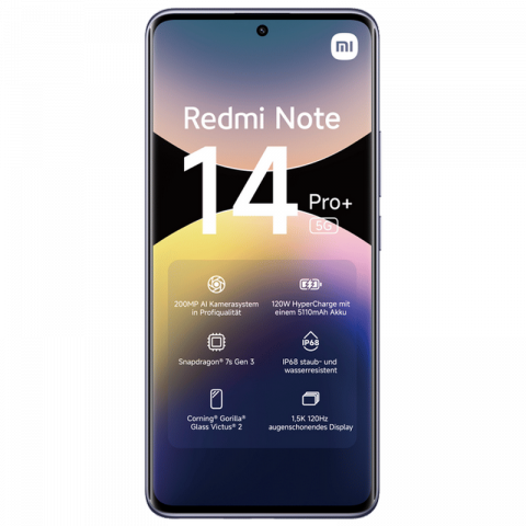 Telefon Xiaomi Redmi Note 14 Pro Plus 5G 12/512GB EU Lavender Purple Diagonala ecranului: 6,67 ", Rezolutia ecranului: 2712x1220, Max. Rezoluția camerei: 200 MP, Cameră frontală: 20 MP, Capacitate acumulator: 5110 mAh, Chipset: Qualcomm SM7635 Snapdragon 7s Gen 3, Platformă software: Android, HyperOS, Grad de protecție: IP68 rezistent la praf/apă, [2]