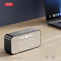 XO F41 Mirror Clock Bluetooth Speaker Black [4]