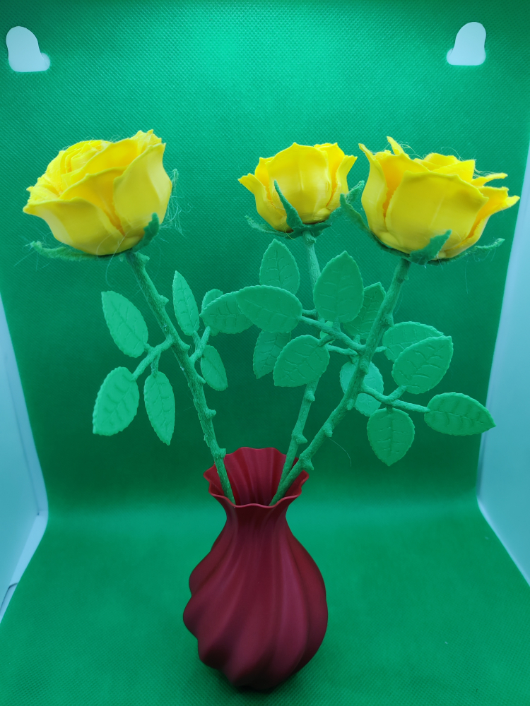 Buchet de Trandafiri 3D Imprimat + Vaza [1]