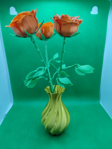 Buchet de Trandafiri 3D Imprimat + Vaza [5]