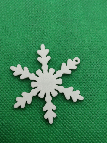 Craciun - Set 5 decoratiuni fulgi de nea pentru brad 