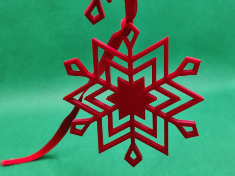 Set 5 decoratiuni fulgi de nea pentru brad [4]