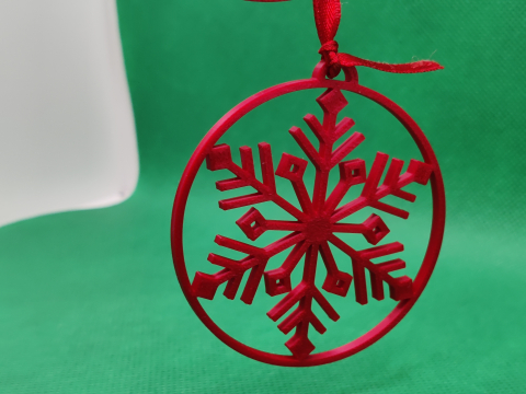 Craciun - Set 5 decoratiuni fulgi de nea pentru brad