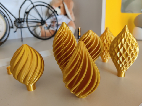 Craciun - Set 5 globuri pentru brad 