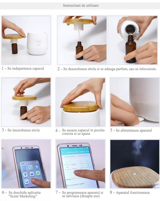 Aparat difuzare parfum Odora Scent Home A8 (Bluetooth) [6]