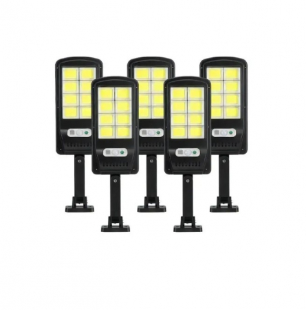 Pachet 5 X LAMPA SOLARA 160 LED COB CU TELECOMANDA + Cadou Surpriza [1]