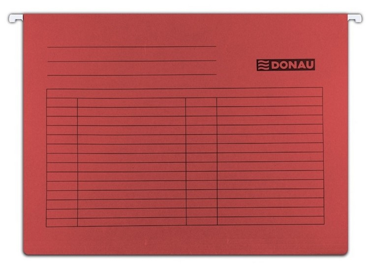 Dosar suspendabil cu eticheta, bagheta metalica, carton 230g/mp, 5 buc/set, DONAU [1]