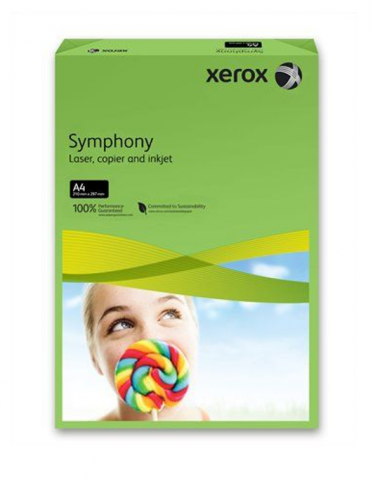 Carton Colorat - Carton A4 colorat intens, 160g/mp, Verde intens, 250 coli/top, XEROX