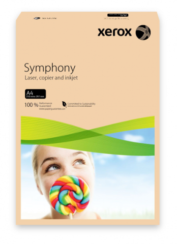 Carton Colorat - Carton A4 colorat pastel, 160g/mp, Salmon pal, 250 coli/top, XEROX