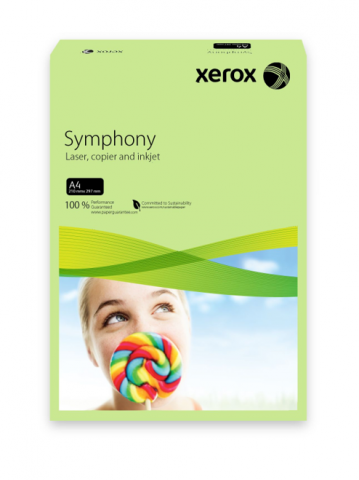 Carton Colorat - Carton A4 colorat pastel, 160g/mp, Verde pal, 250 coli/top, XEROX
