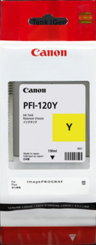 Cartus CANON PFI 120Y (GP200/TM305/MFP Z36),130 ml